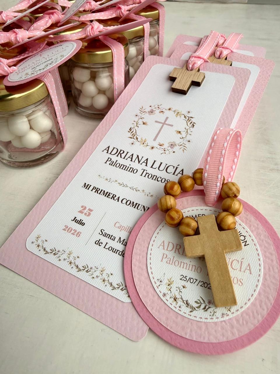 Invitación de primera comunión personalizada